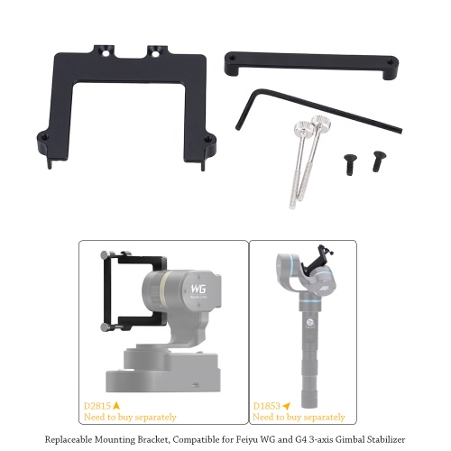 46mm Camera Repleaceable Mounting Bracket Set for Feiyu WG and G4 3-axis Gimbal Stabilizer