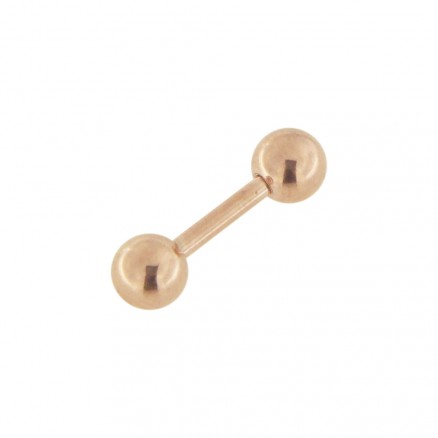Rose Gold PVD Over 316L Surgical steel Straight Barbells